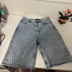 PrettyLittleThing Sky Blue Denim Shorts
